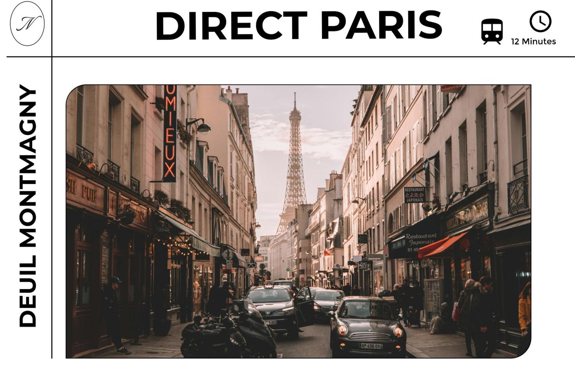 Parisian Retreat Pour 5 Personnes - 12 Min De Paris - Proche Gare Lejlighed Deuil-la-Barre Eksteriør billede